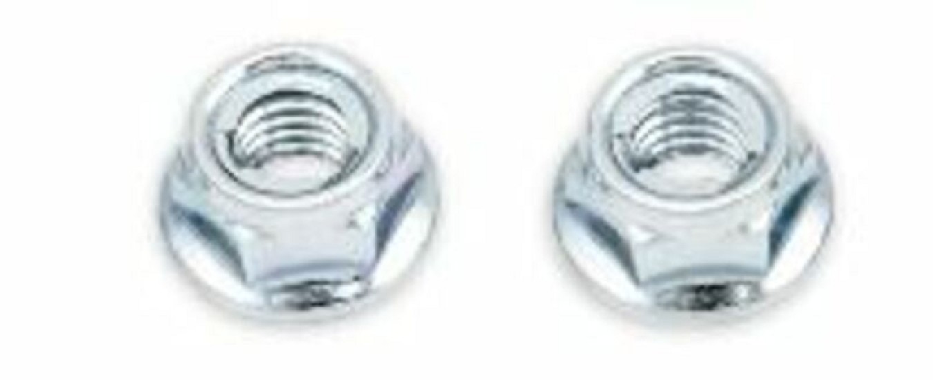 BOLT Selbstsichernde Flanschmuttern Stahl M6x1mm Schlüsselweite 10mm 10Stück
