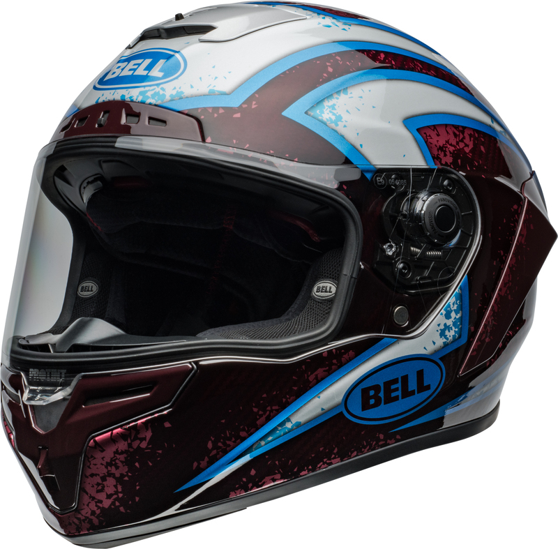 BELL Race Star DLX Flex Helm - Xenon Gloss Red/Silver BELL Race Star DLX Flex Helm - Xenon Gloss Red/Silver