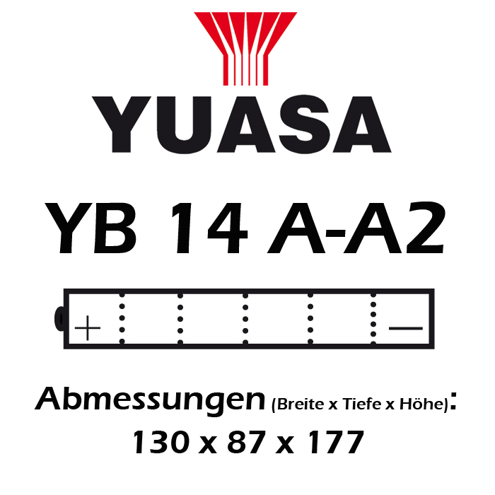 Batterie YUASA YB14A-A2 14 AH