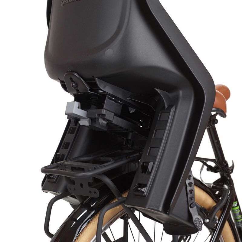 POLISPORT Bubbly Maxi Rear Child Bike Seat Carrier Mounting - Black/Dark Grey
