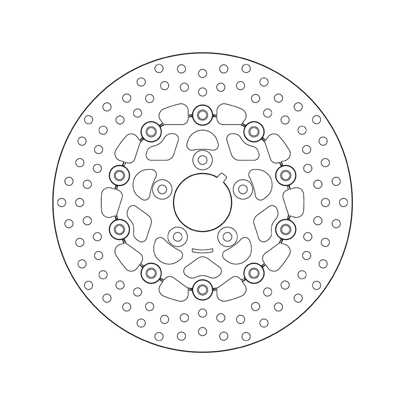 BREMBO Serie Oro rund schwimmend Bremsscheibe