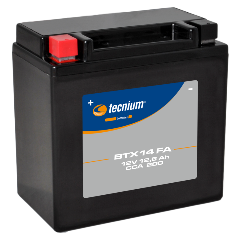 TECNIUM Wartungsfreie Batterie Werkseitig aktiviert - BTX14