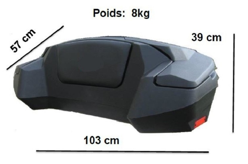ART Expedition Hintere ATV Gepäckbox schwarz 109L
