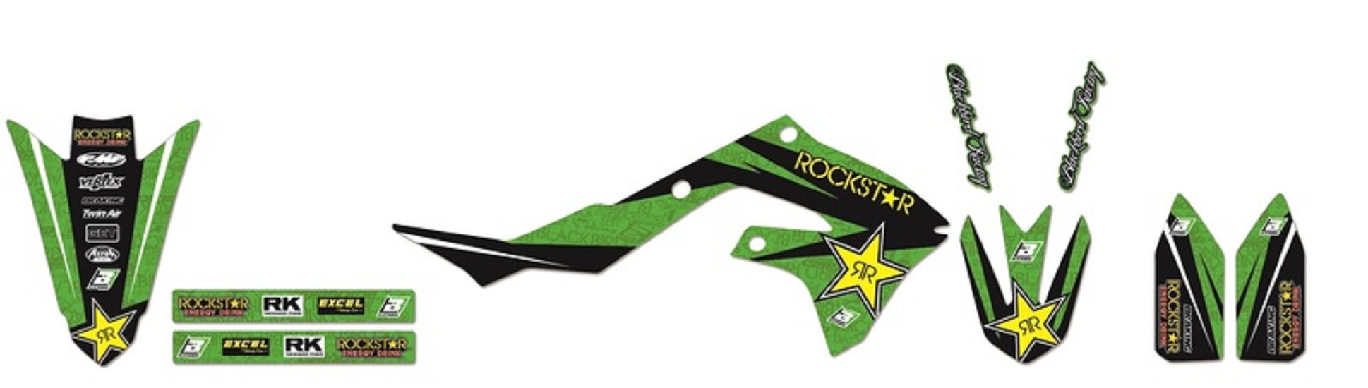 BLACKBIRD Rockstar Energy Komplett-Kit passend für Kawasaki KX450