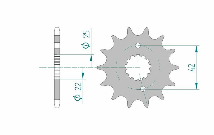 AFAM Standard Stahlritzel vorne 22304 - 520