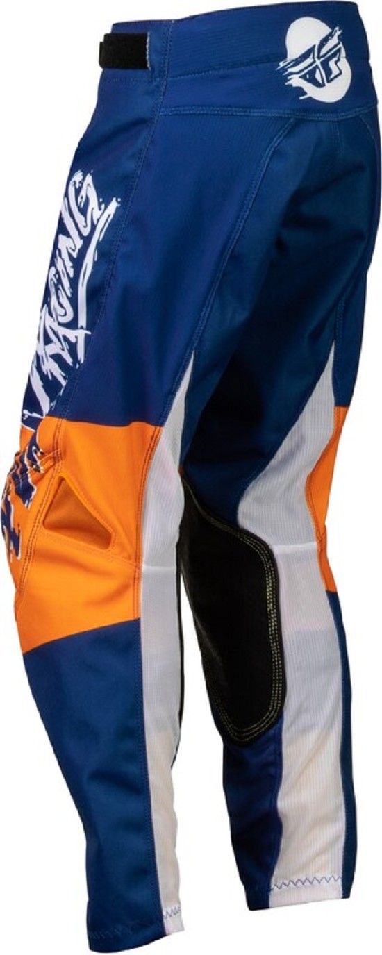 FLY RACING Jugend Kinetic Khaos Hose Weiß/Marine/Orange