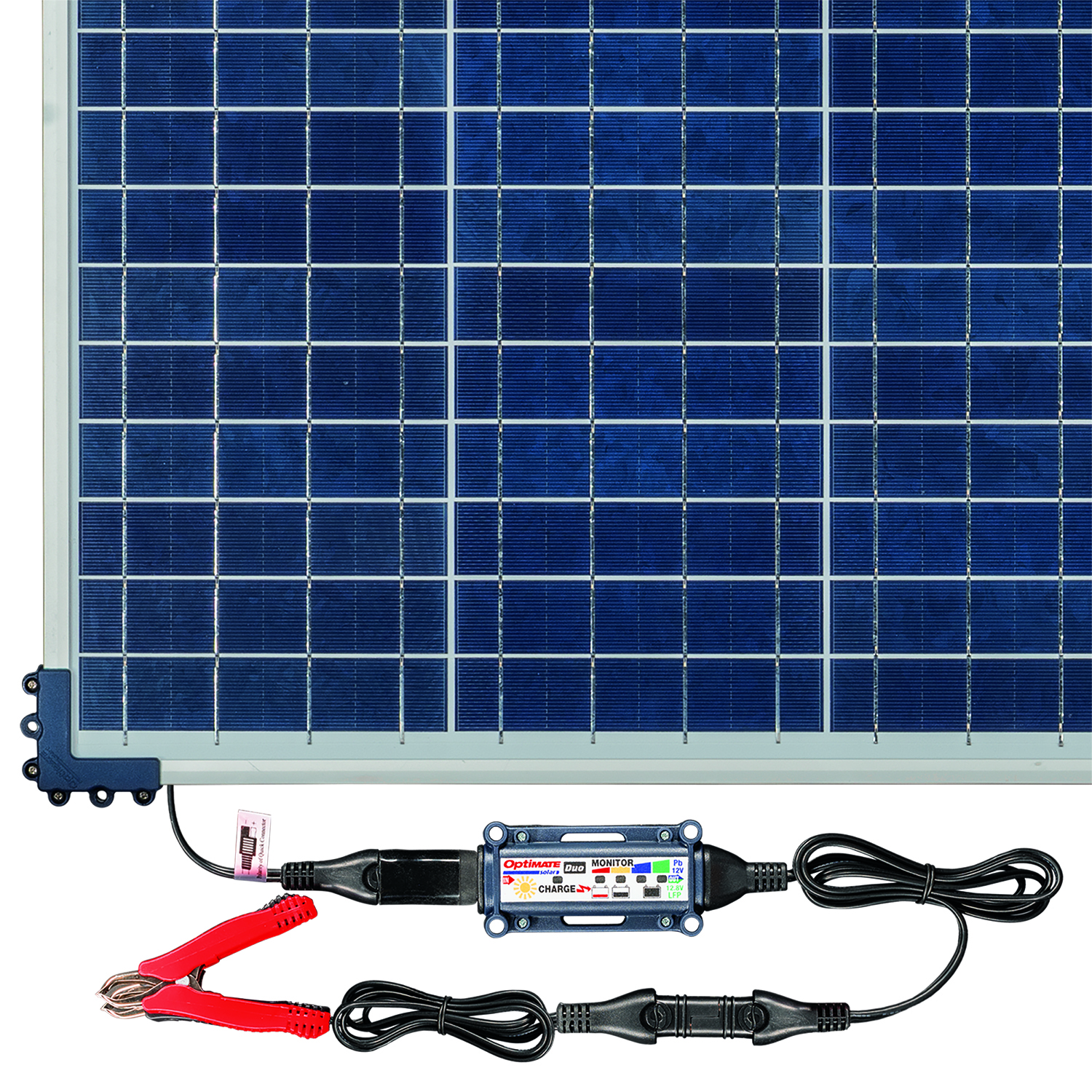 Batterieladegerät Optimate Solar Duo + 40W Solar P SolarImpuls-Ladegerät 12V, 3.33A STD/AGM/Gel
