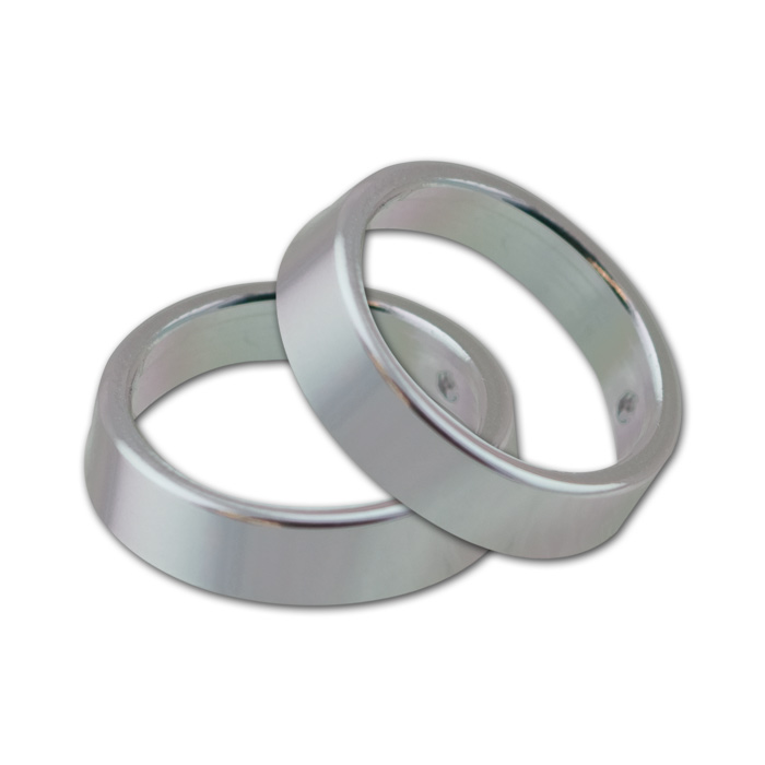 Zierring Alu Blinker Jack silber Paar