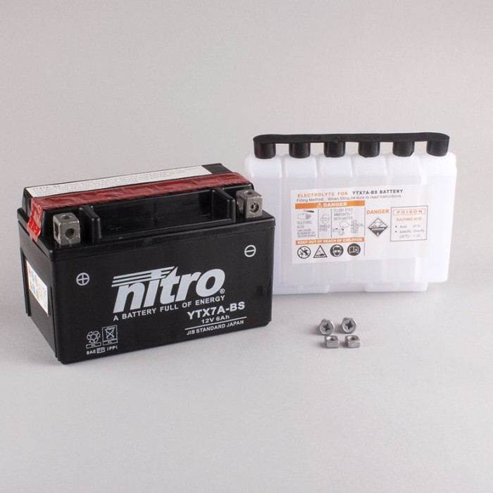 Batterie Nitro YTX7A-BS 6AH MF Batterie Nitro YTX7A-BS 6AH MF