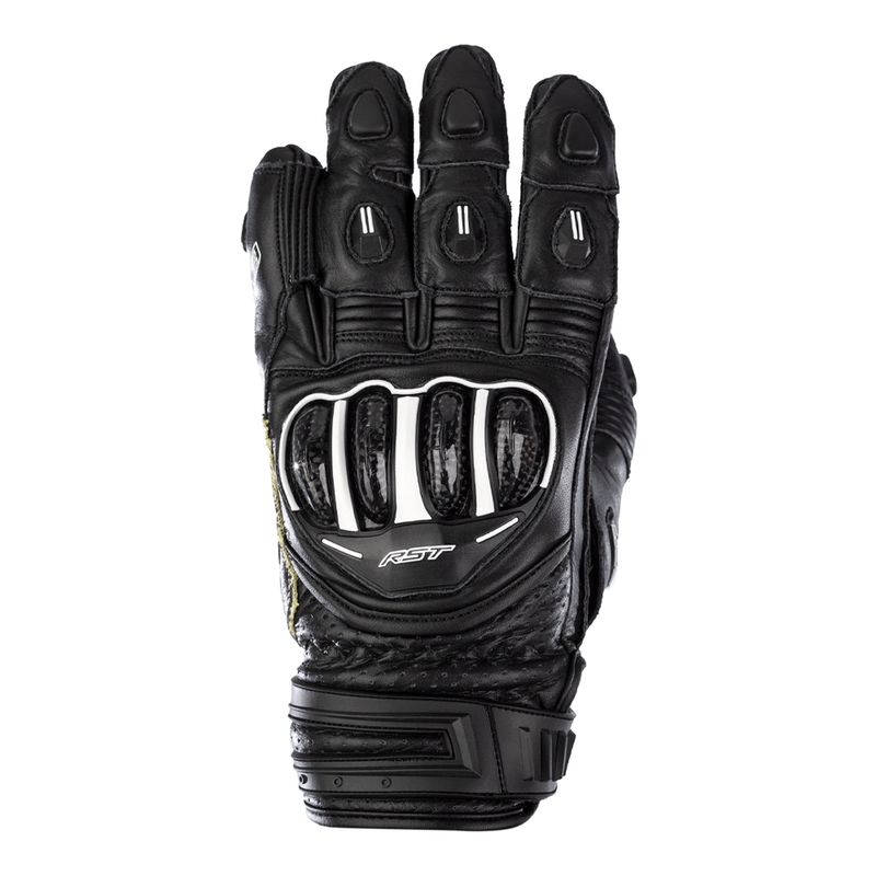 RST TracTech Evo 4 Short Leder Handschuhe Schwarz Größe XS