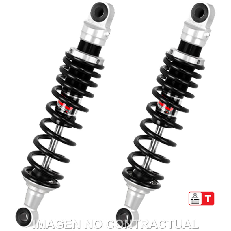 Federbein E302-Serie Stereo hinten passend für Kawasaki EL 252 / ZL 250 LX, passend für Yamaha XS 650 RE302-320T-09-88
