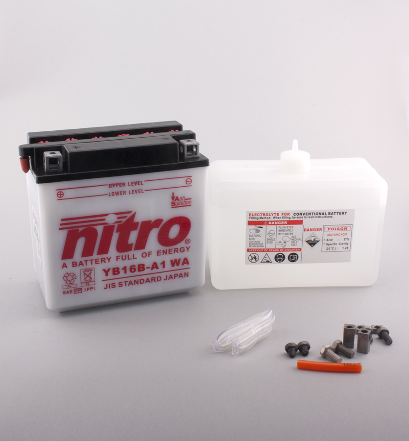 Batterie NITRO NB16B-A1 (CP) mit Säurepack 12V/16Ah [160x90x161] CCA=207A