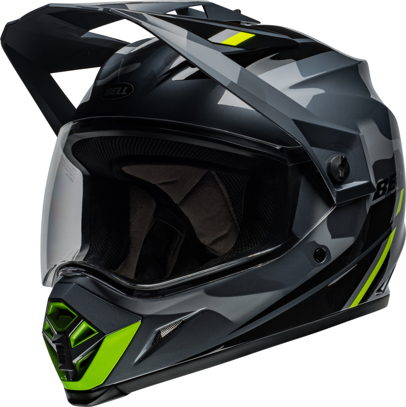 BELL MX-9 Adventure MIPS Helm - Alpine Gloss Met Gray/Camo