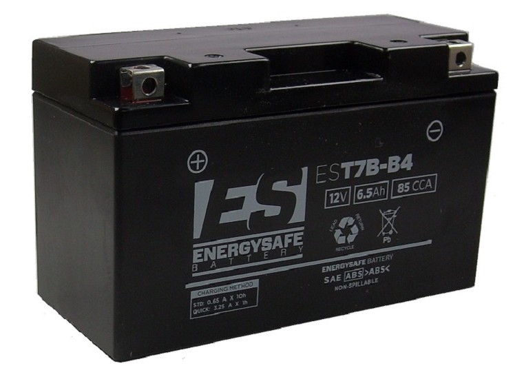 Batterie ENERGYSAFE EST7B-B4 (WC) AGM / Gel 12V/6,5AH (10 Std.) [150x65x93] CCA=85A (2 Jahre Garantie - s. Artikeltext)