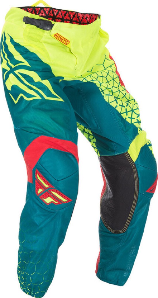 FLY RACING Kinetic Trifecta Mesh Jugendhose - Hi-Vis/Teal FLY RACING Kinetic Trifecta Mesh Hose - Hi-Vis/Teal