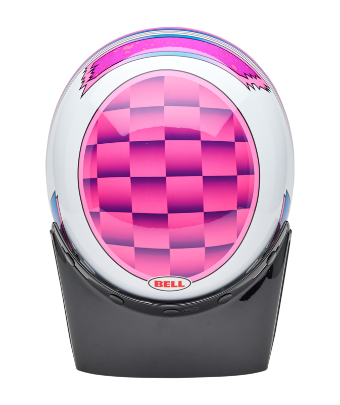BELL Moto-3 Helm - Deathspray Gloss Pink Purple