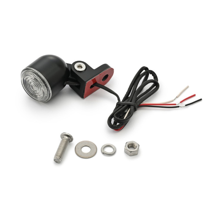 LED-Rücklicht D-Tail Alu schwarz Ø=30 mm