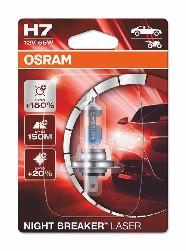 OSRAM H7 Night Breaker Laserlichtlampe 12V 55W PX26d - 1 Stück