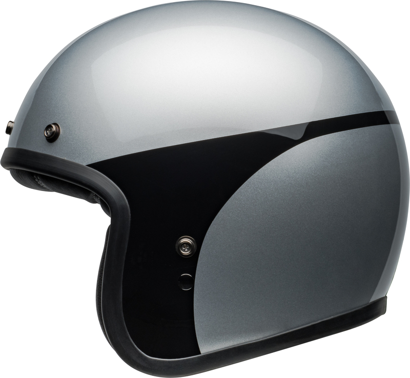BELL Custom 500 Helm - Chassis Gloss Silver Black