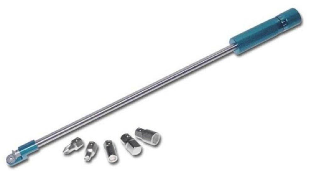 BIHR Winkelschraubendreher 90° für Vergaser + 5 Einsätze Länge 445 mm BIHR Winkelschraubendreher 90° für Vergaser + 5 Einsätze Länge 445 mm