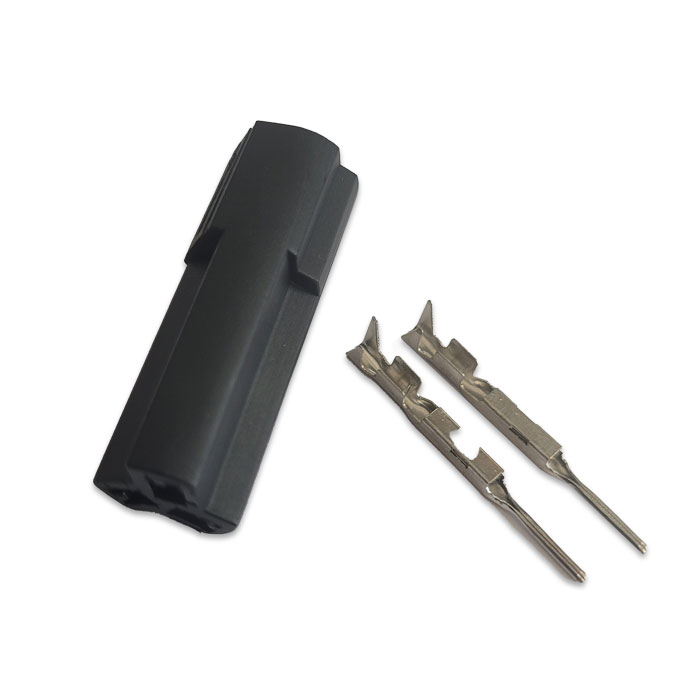 2er Stecker männlich schwarz