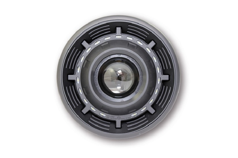 SHIN YO Ellipsoid-Scheinwerfer Cyclops, Schwarz matt