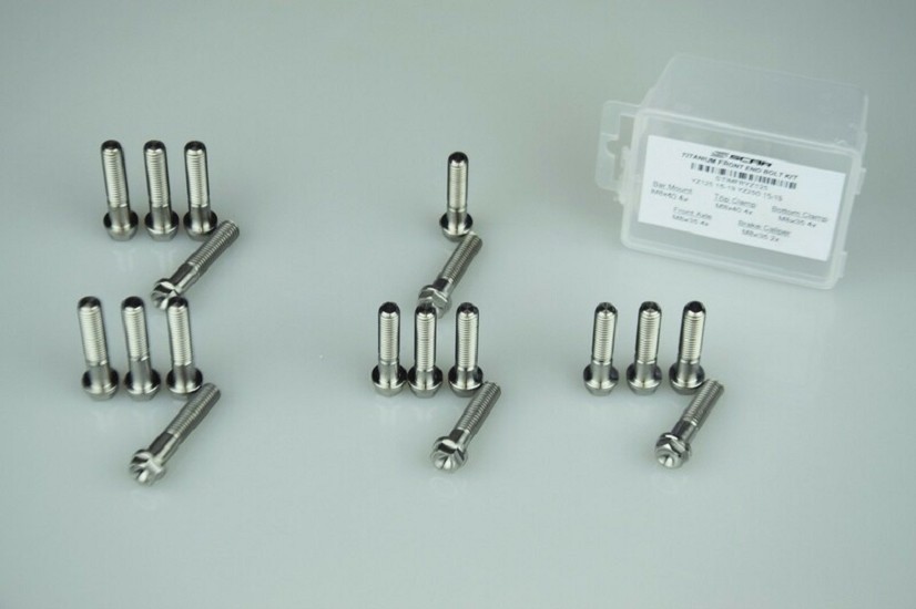 SCAR Front End Schrauben-Kit Titanium 18 Schrauben SCAR Front End Schrauben-Kit Titanium 18 Schrauben