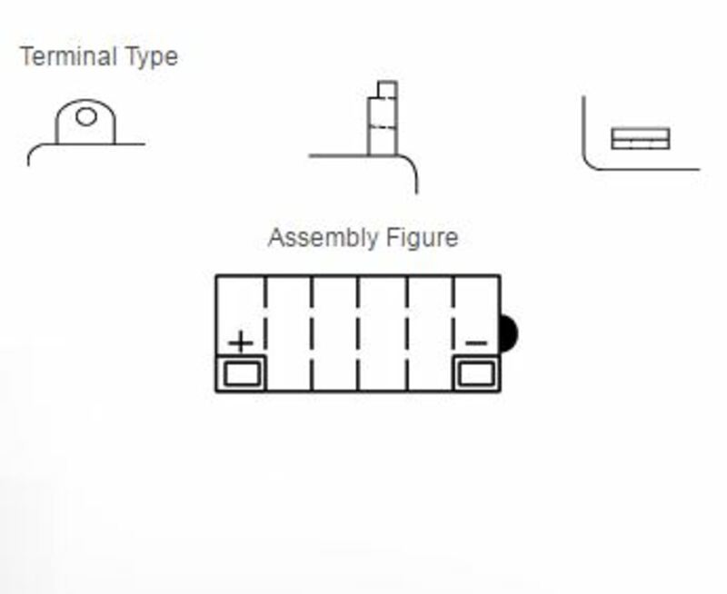 YUASA Blei/Säure Batterie ohne Säurepack - 12N7-4A
