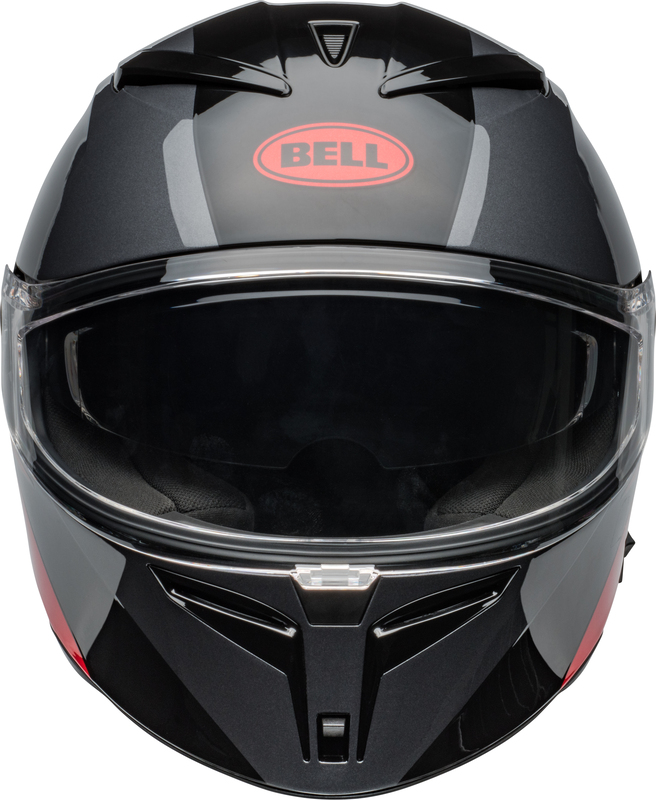 BELL Lithium Helm - Shear Gloss Metallic Gray/Red
