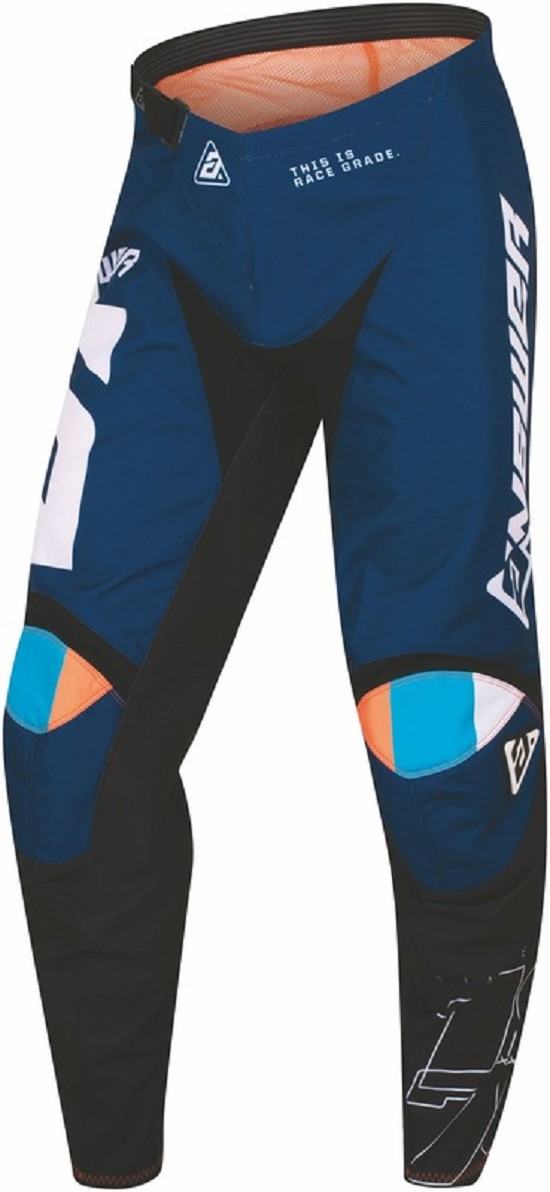 ANSWER Syncron CC Jugend Rennhose - Blau/Hyper Orange/Schwarz