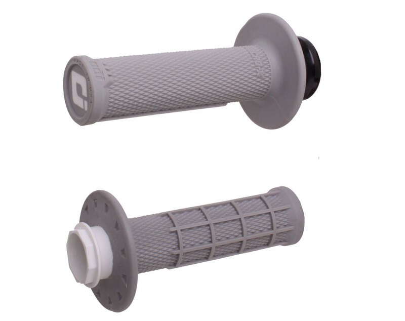 ODI Micro-X Half-Waffle Lock-On Griffe - Grau/Silber