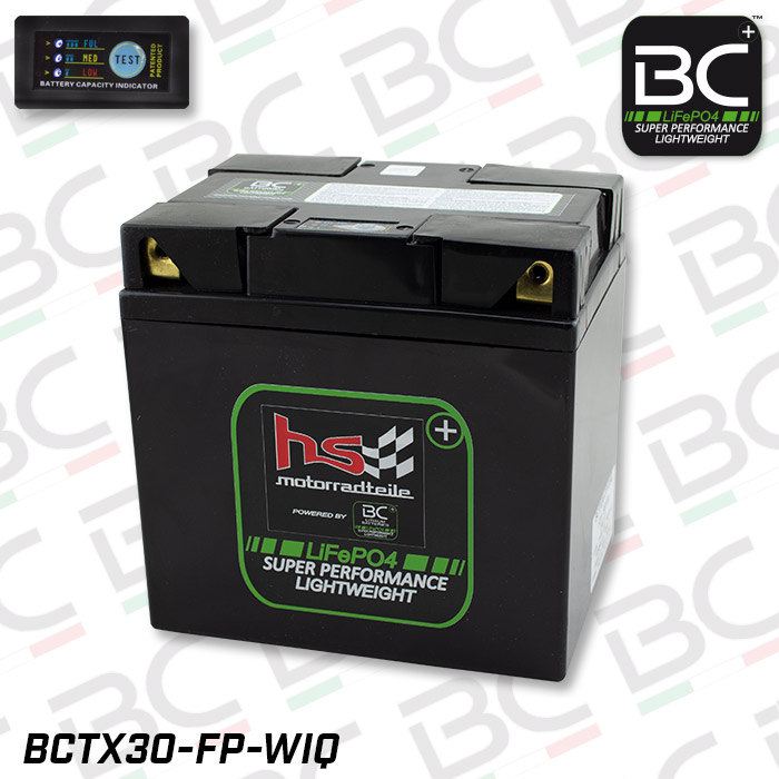 Batterie BC BCTX30-FP-WIQ, LifePO4 540CCA