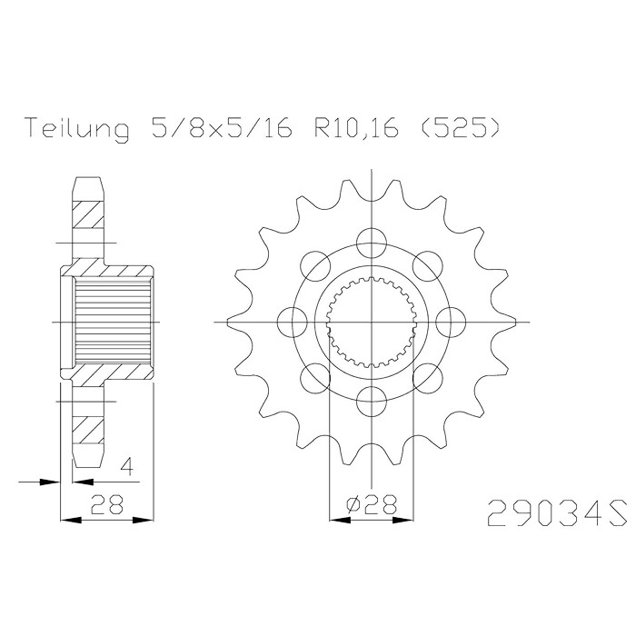 Ritzel 50-29034-18 18Z 525 Ritzel 50-29034-18 18Z 525