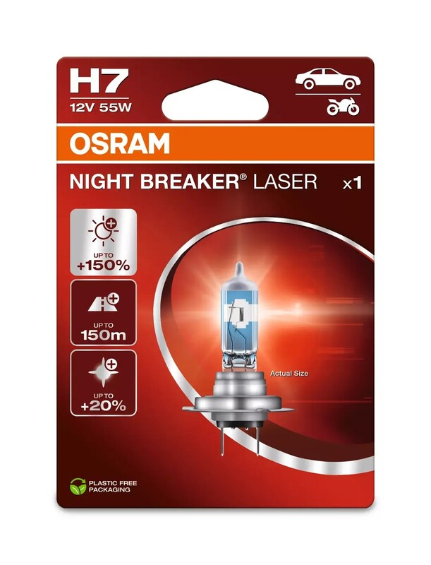 OSRAM H7 Night Breaker Laserlichtlampe 12V 55W PX26d - 1 Stück OSRAM H7 Night Breaker Laserlichtlampe 12V 55W PX26d - 1 Stück
