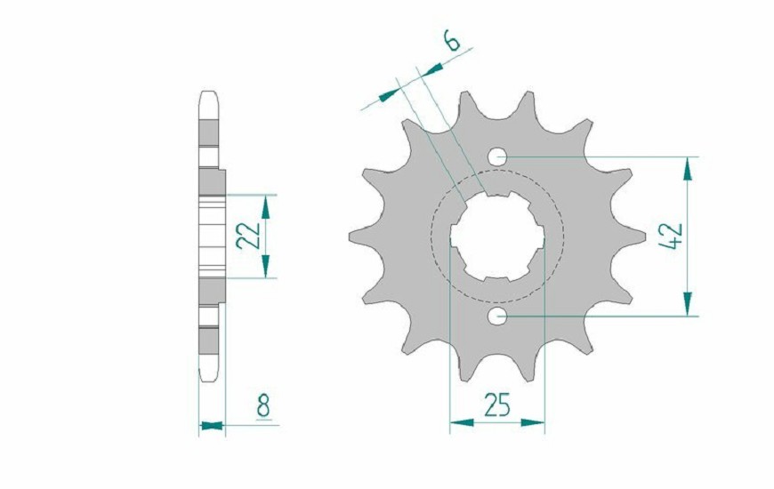 AFAM Standard Stahlritzel vorne 20500 - 520