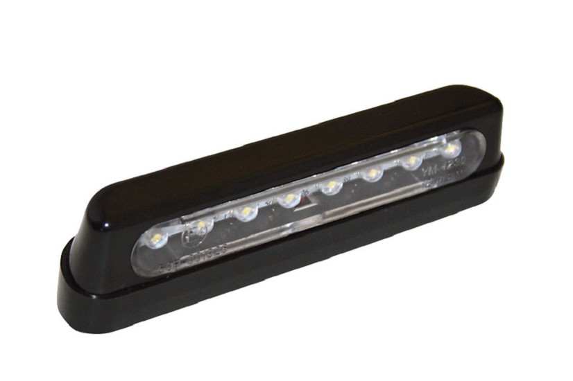 HIGHSIDER smart LED Kennzeichenbeleuchtung, ABS schwarz, lang