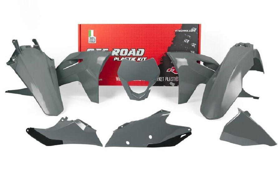 RACETECH Plastic Kit - Quantum Grey Gas Gas EC/EC-F RACETECH Plastic Kit - Quantum Grey Gas Gas EC/EC-F