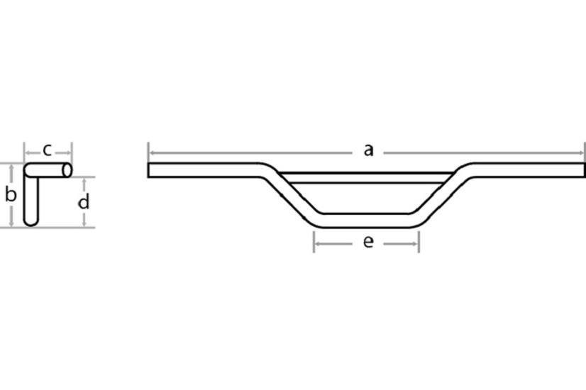 FEHLING Moto Cross Lenker 7/8 Zoll, Chrom
