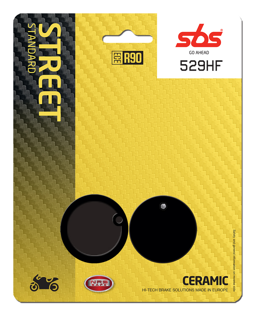 A**Bremsbelag SBS 529HF (Satz pro Scheibe) Street Ceramic