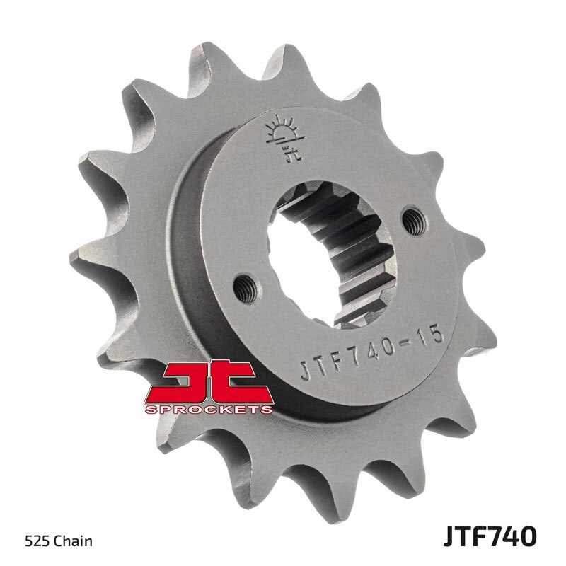 JT SPROCKETS geräuscharmes vorderes Stahlritzel 740 - 525