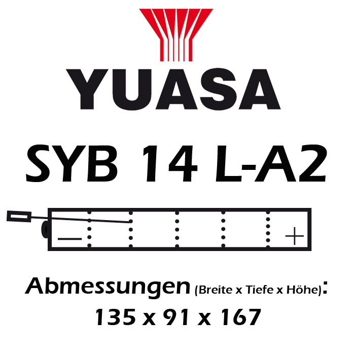 Batterie YUASA SYB14L-A2 14 AH