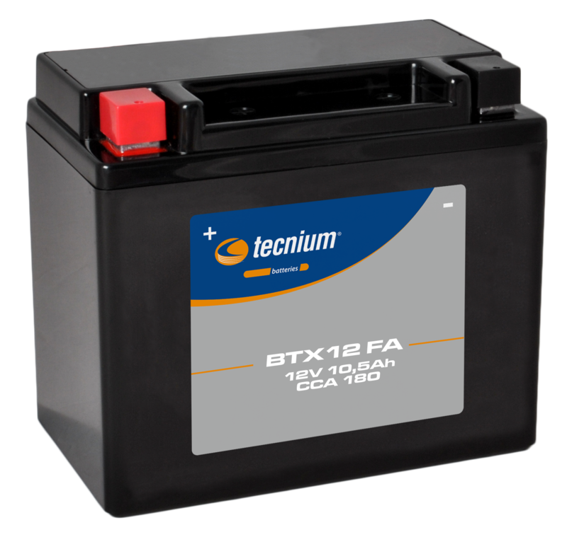 TECNIUM Wartungsfreie Batterie Werkseitig aktiviert - BTX12