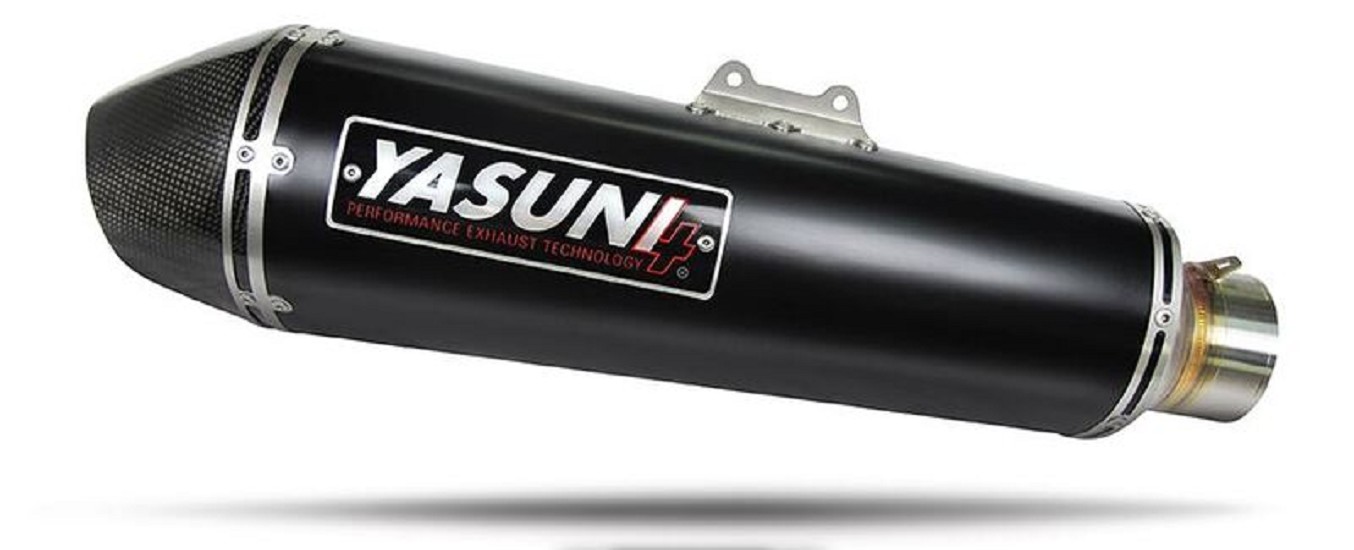 YASUNI Ersatz-Schalldämpfer - Aluminium Schwarz/Carbon YASUNI Ersatz-Schalldämpfer - Aluminium Schwarz/Carbon