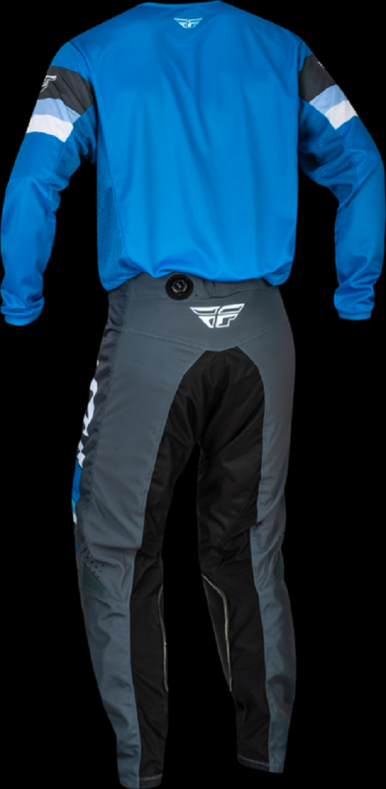 FLY RACING Kinetic Prix Jugend-Hose Grau/Anthrazit/Weiß