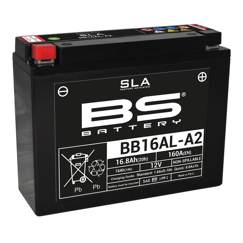 BS BATTERY SLA Wartungsfreie Batterie Werkseitig aktiviert - BB16AL-A2 BS BATTERY SLA Wartungsfreie Batterie Werkseitig aktiviert - BB16AL-A2