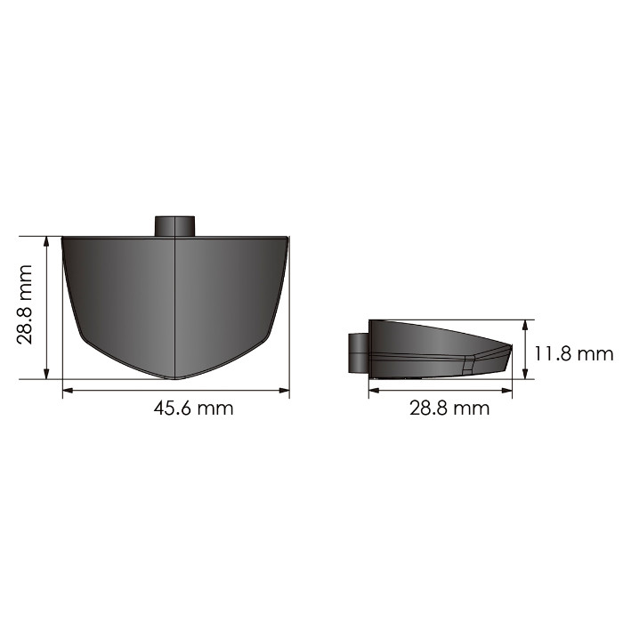 LED-Kennzeichenbeleuchtung Speed ABS schwarz