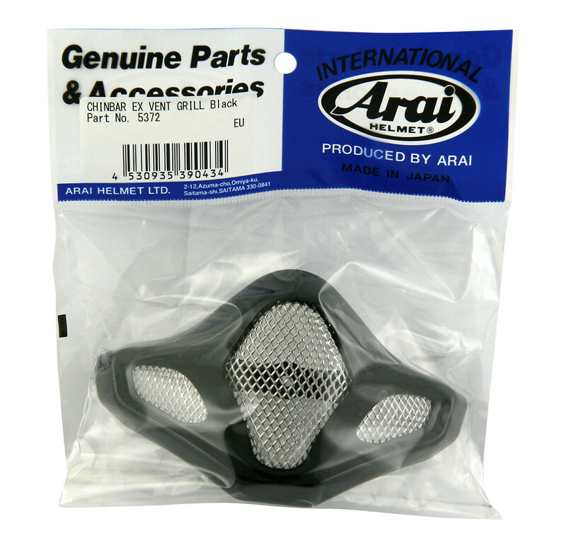 ARAI Externe Kinnentlüftung Schwarz MX-V Helme