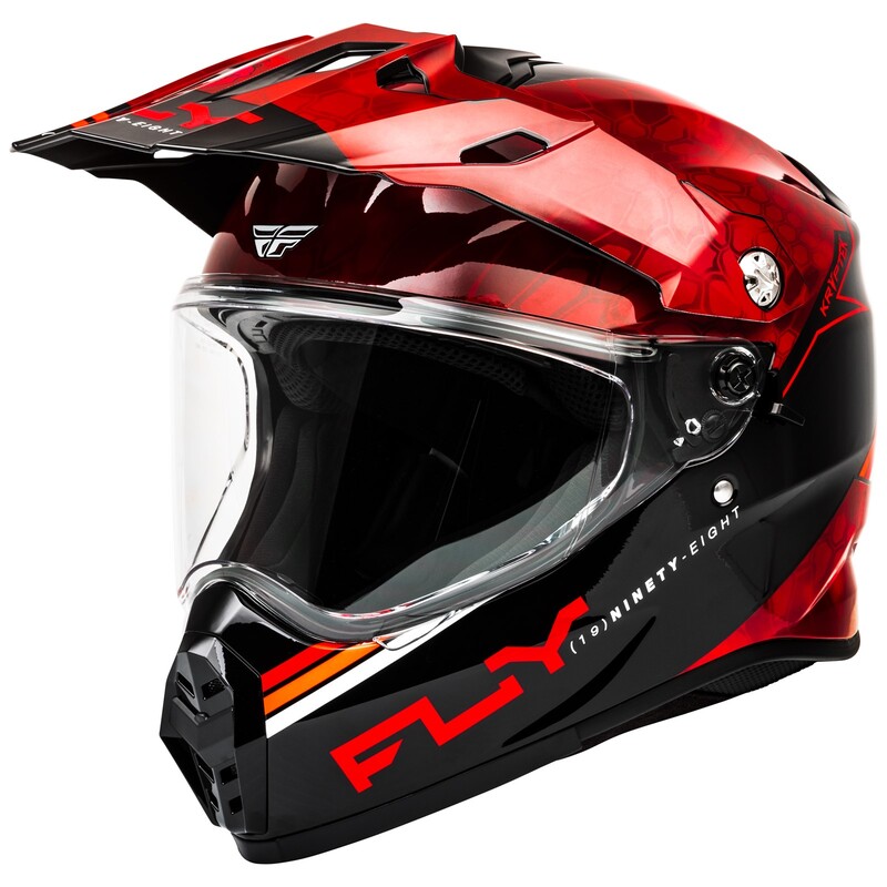 FLY RACING Trekker Kryptek Conceal Helm - Rot/Schwarz