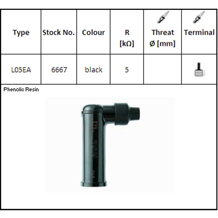 NGK Zündkerzenstecker L05EA SW