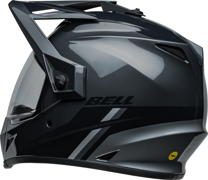 BELL MX-9 Adventure MIPS Helm - Alpine Gloss Charcoal/Silver